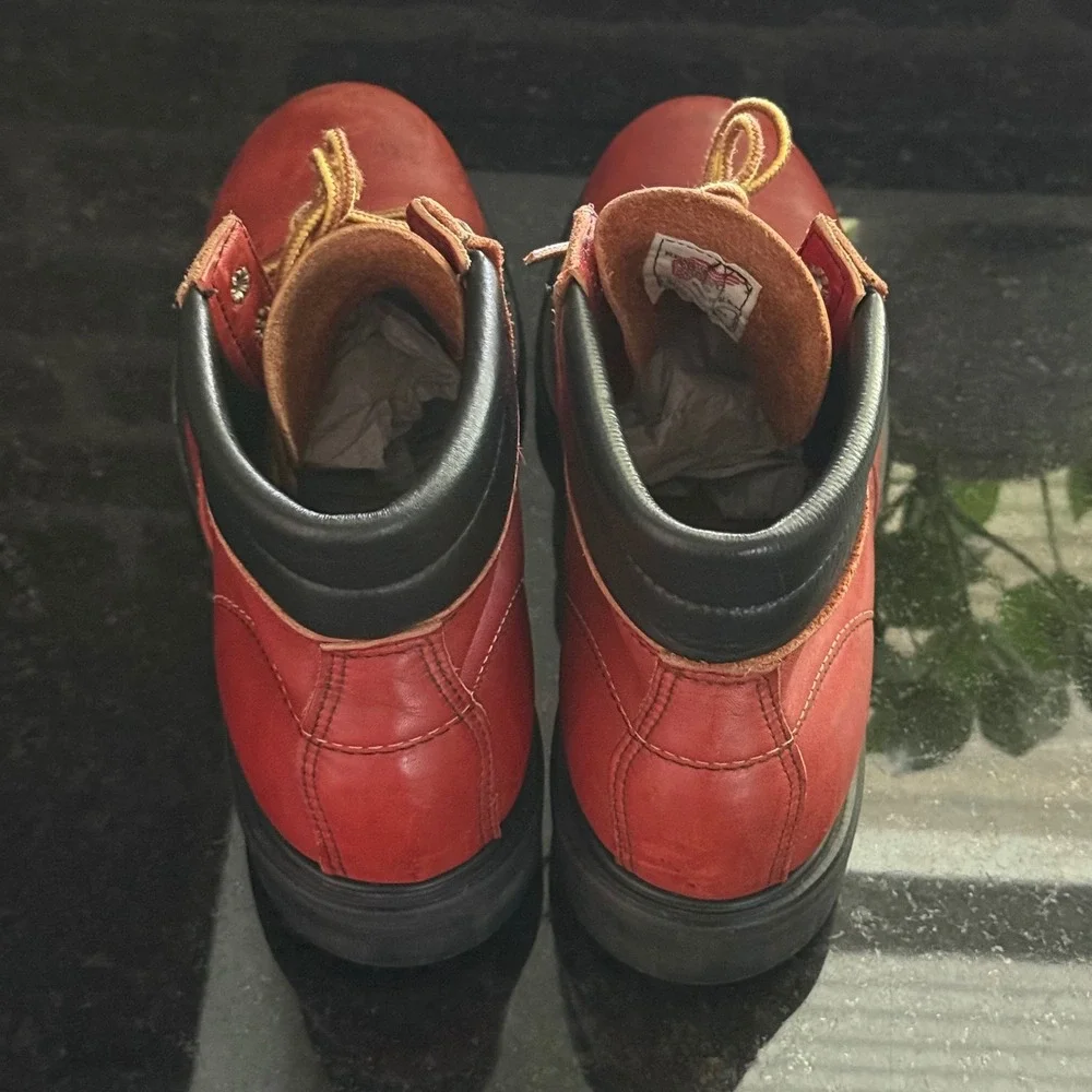 Red Wing 22051 Safety Toe Work Boots Men's 8D‎ Made USA ANSI Z41 PT91